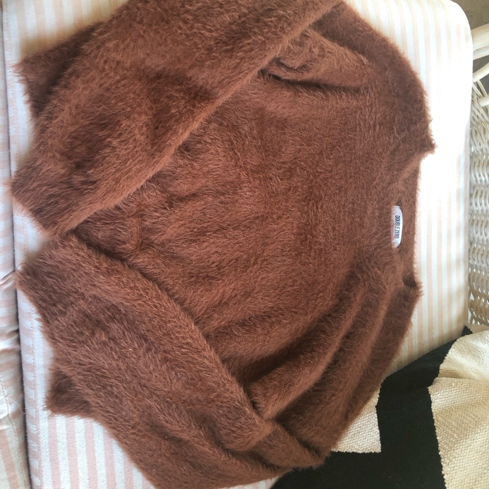 Fuzzy Crewneck Sweater